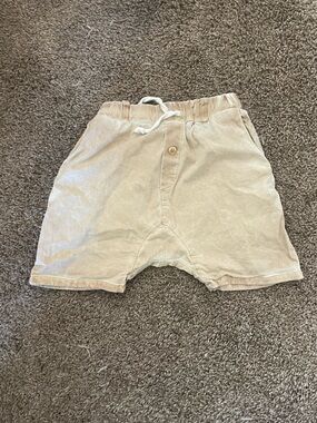 Booso Beige Drawcord Kids Shorts 4/5